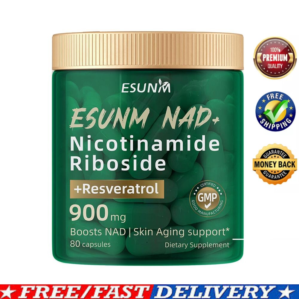 Nicotinamide Riboside 900mg - Resveratrol, NAD+ Booster, Skin, Energy, Focus ,