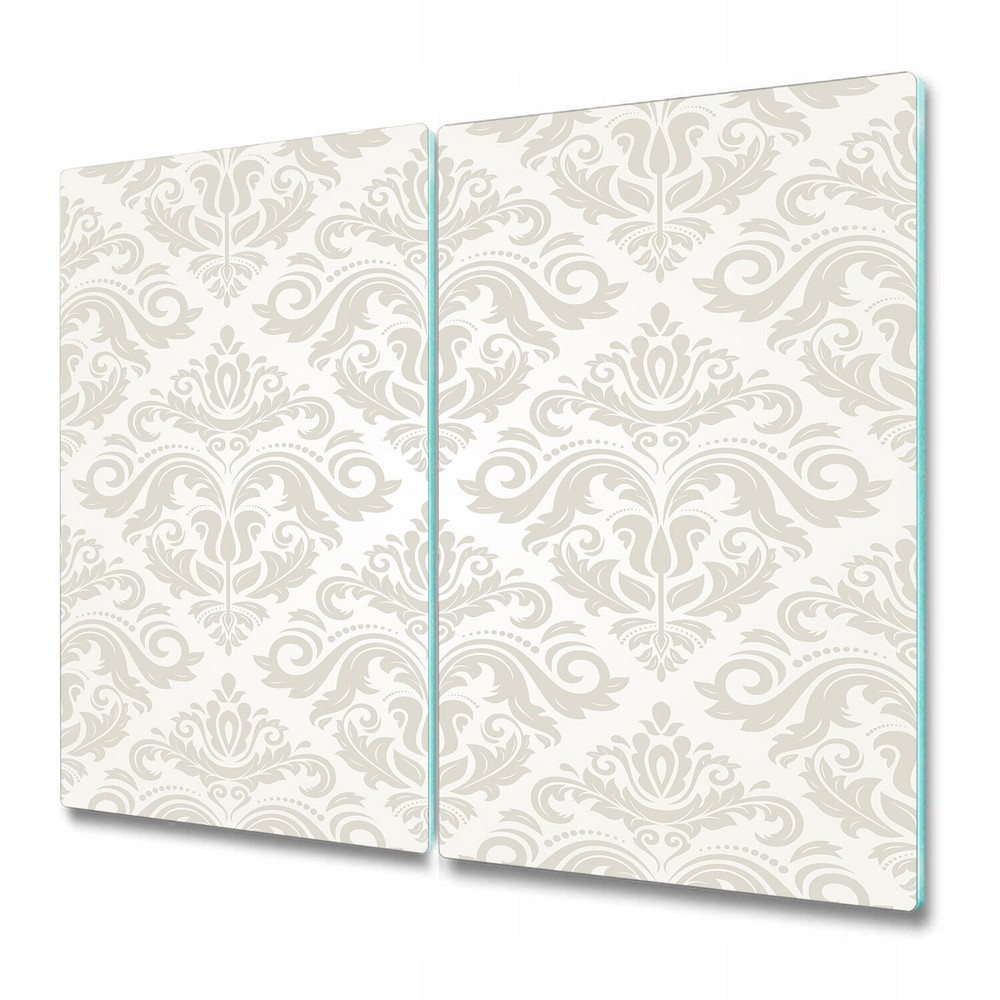 Glass Cutting Board Worktop Saver Orient Vector Abstract grey and white 2x30x52
