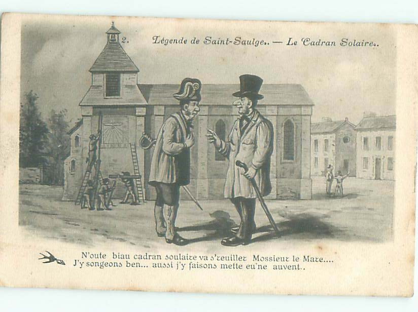 1905 Scene In Saint-Saulge - Nievre France Ac3656