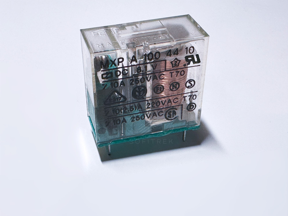 MXP A 100 44 10  FEME / CARLO GAVAZZI PCB Relay 8.1VDC SPST-NO 10A MXPA1004410