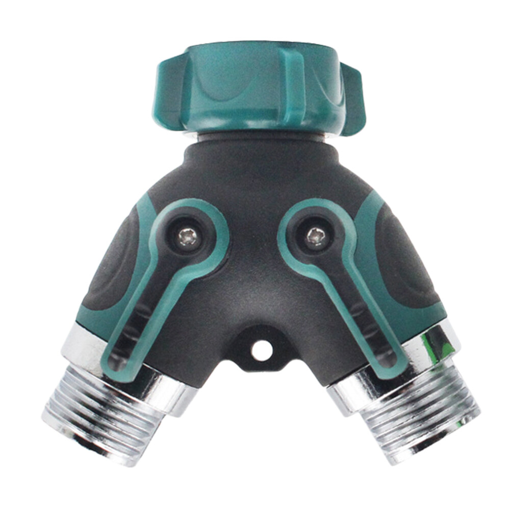 Water Pipe Connector Brass Quick Connector Garden Hose Adapter 2-way Connector