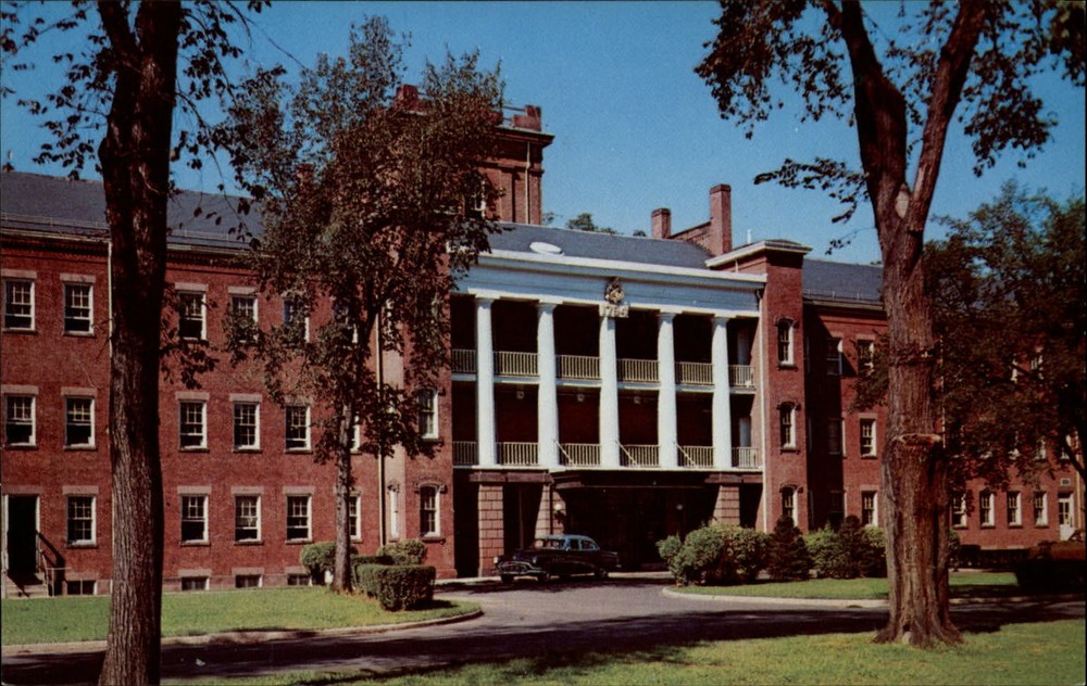Springfield MA US Armory on Federal Street Revolutionary War vintage postcard