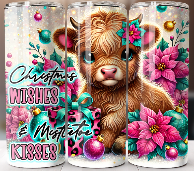 Tumbler 20oz Travel Mug Cup Stainless Steel Personalized Custom Wishes Kisses