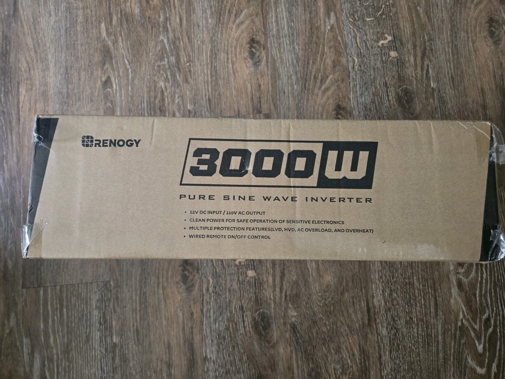 Renogy 3000W Pure Sine Inverter 12V to 110V with Remote Control New in Box