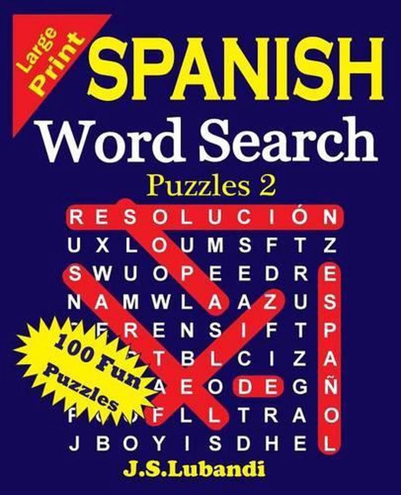 Large Print Spanish Word Search Puzzles 2 by J.S. Lubandi (Spanish) Paperback Bo