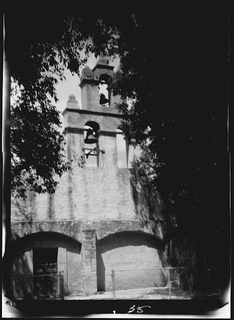 Photo:Southwest Mission Bell Tower 1900s Adobe Church Facade