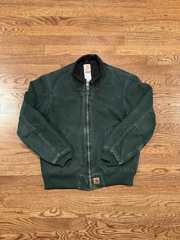 Vintage Faded Carhartt Santé Fe J14  Spruce Green Jacket Japan Grail ‘04 Medium