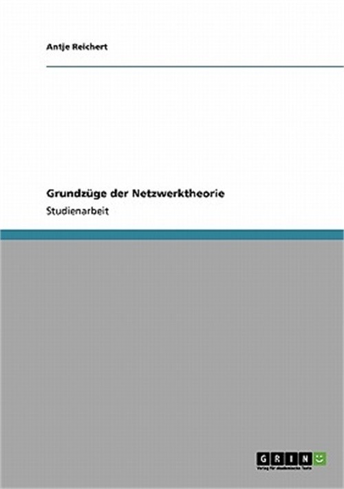 Grundz�ge der Netzwerktheorie (Paperback or Softback)