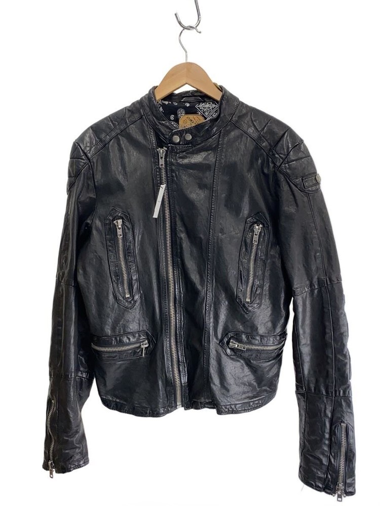 Diesel Single Rider Jacket/L/Sheep Leather/Blk/Plain 3479