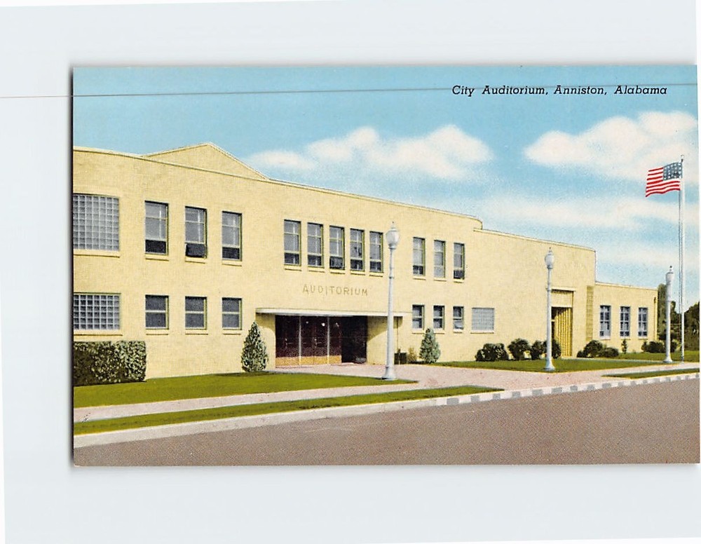 Postcard City Auditorium Anniston Alabama USA