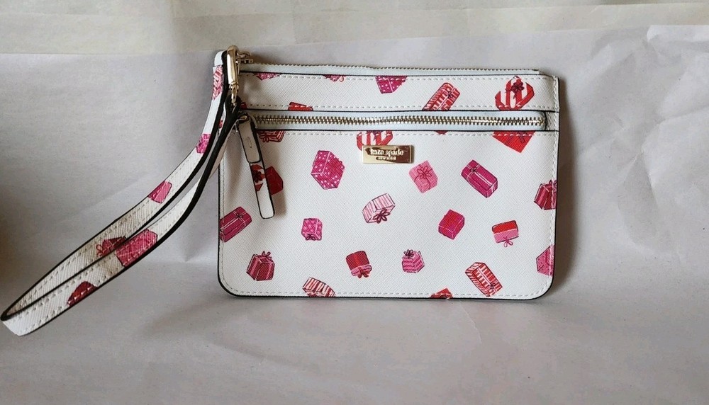Kate Spade Pink Gifts Multi-Pocket Double Zip Wristlet