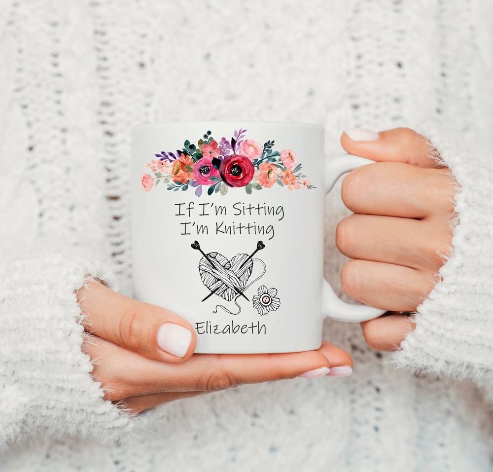Personalized Knitter Mug - Unique Crochet & Knitting Gift for Yarn Lovers