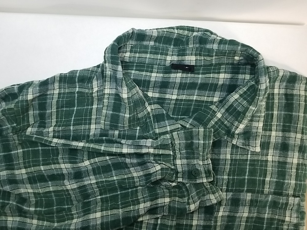 Cotton On Flannel Shirt Plaid Womens Small Long Sleeve Button Up