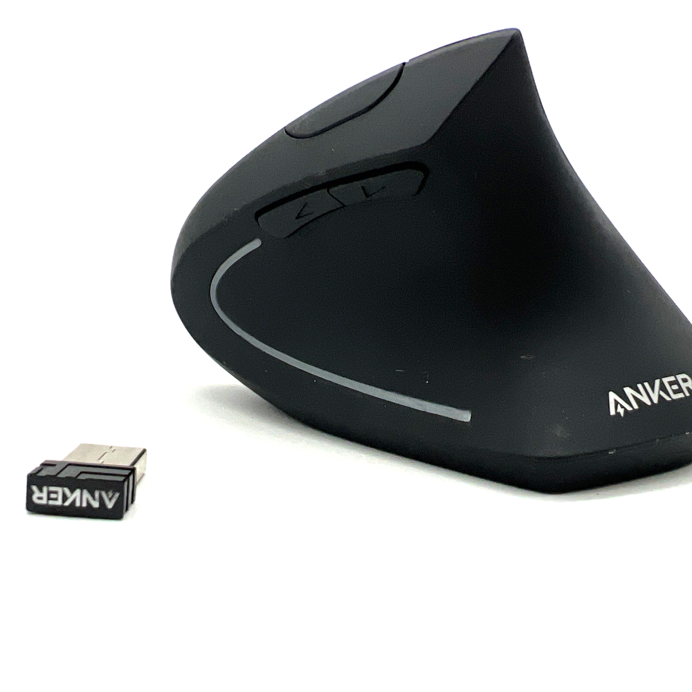 Anker 2.4G Wireless Vertical Ergonomic Optical Mouse - Black AK-98ANWVM-UBA
