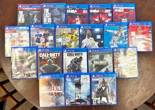 PS4 Game Bundle Lot ( 19 Games) Used - Very Good Condition Some Unopened