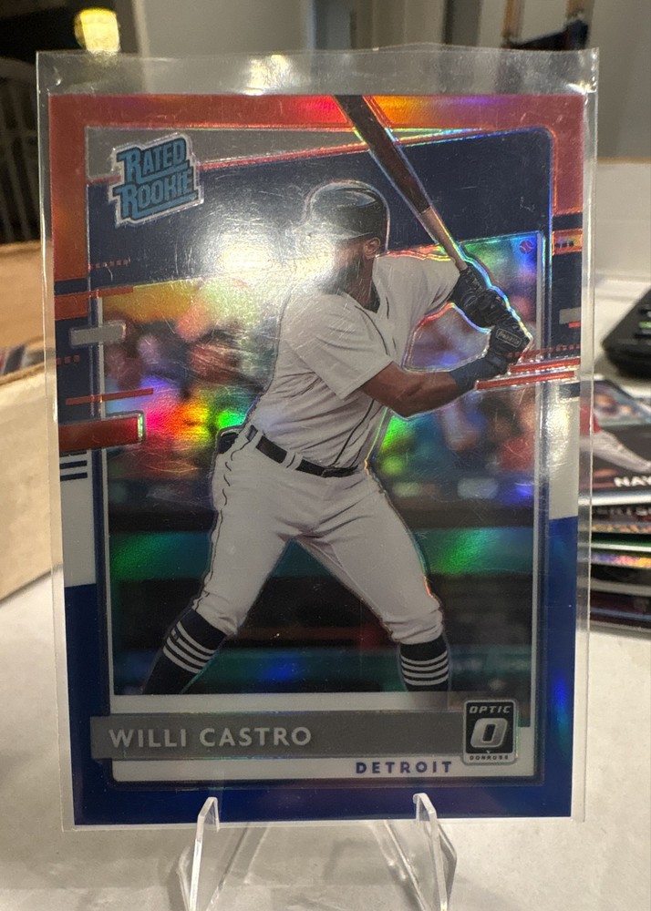 2020 Panini Donruss Optic - RC Willi Castro #92 Red White & Blue 95/150
