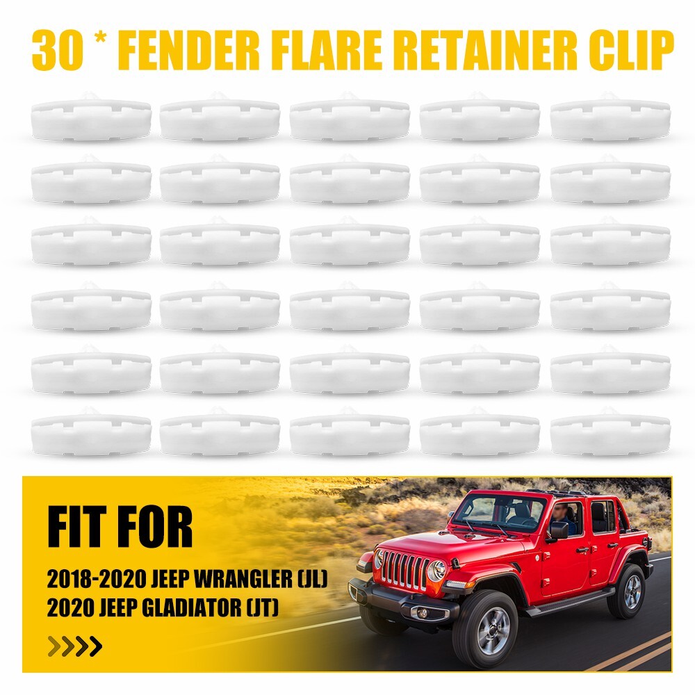 30PCS Fender Flare Retainer For Clips 20 Gladiator Jeep JT high-quality material