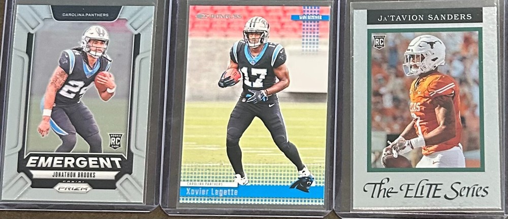 2024 Panini Football Carolina Panthers 3 Card Rookie Insert Trading Lot!