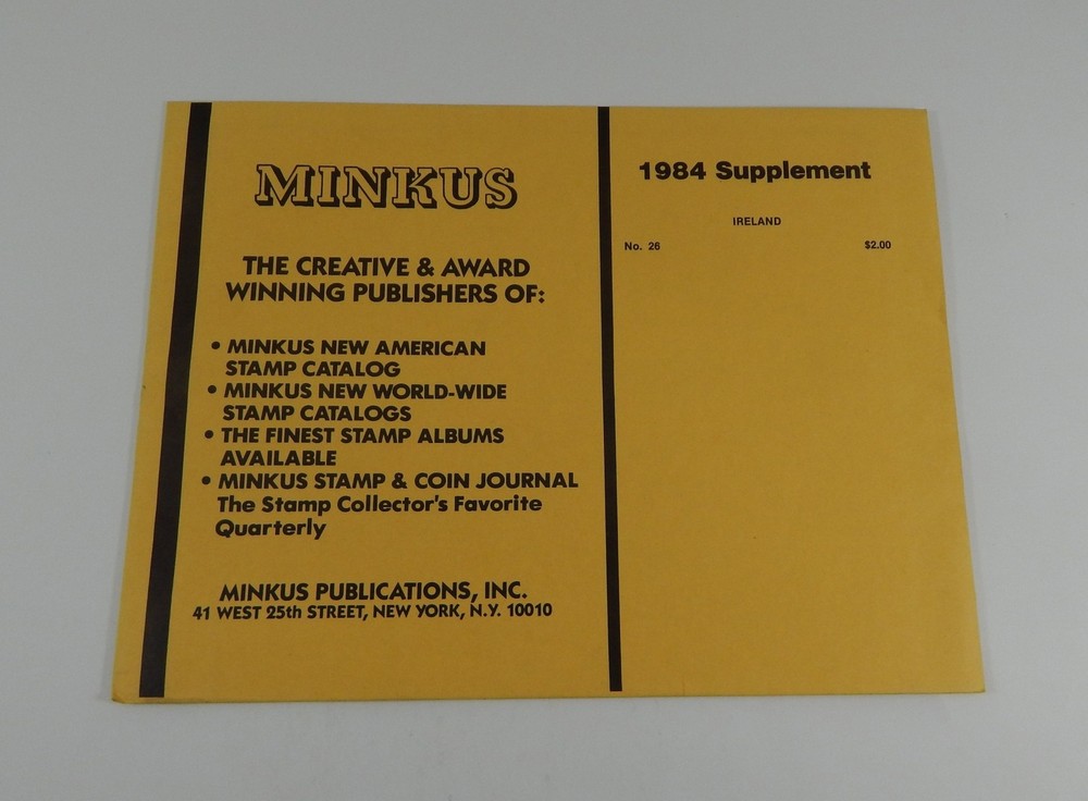 Minkus Ireland No. 26 1984 Supplement Stamp Album Pages