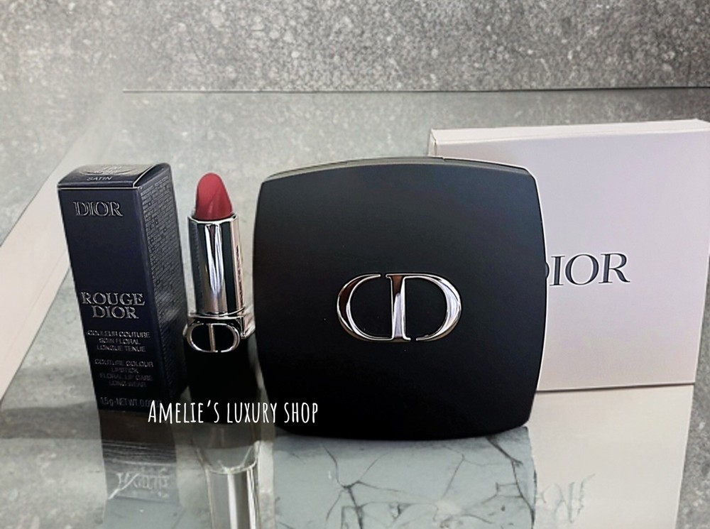 Dior Black Travel Lipstick Compact Mirror VIP Gift New in Box