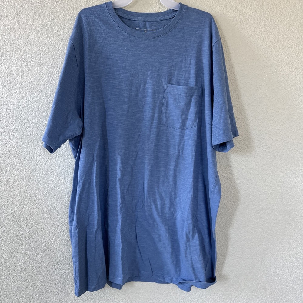Men’s t shirt By Mutual Weave 1XLT Blue 100% Cotton