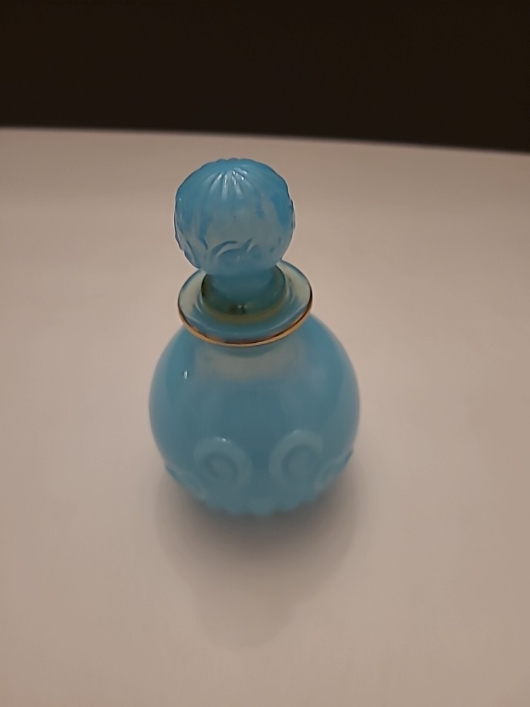 Vintage Avon Bristol Blue Opaline Perfume Bottle with Stopper