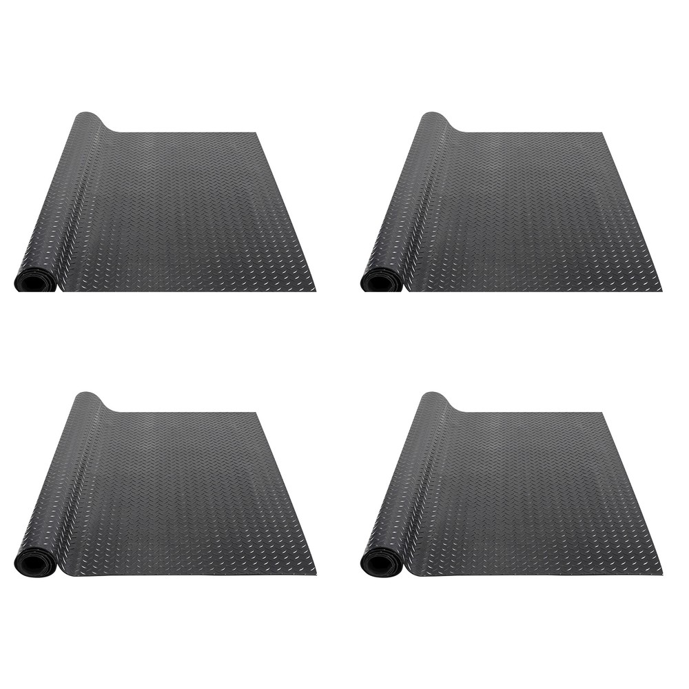 VEVOR Garage Floor Mat Diamond Plate PVC Vinyl Flooring Rolls Non-Slip 3mm Thick