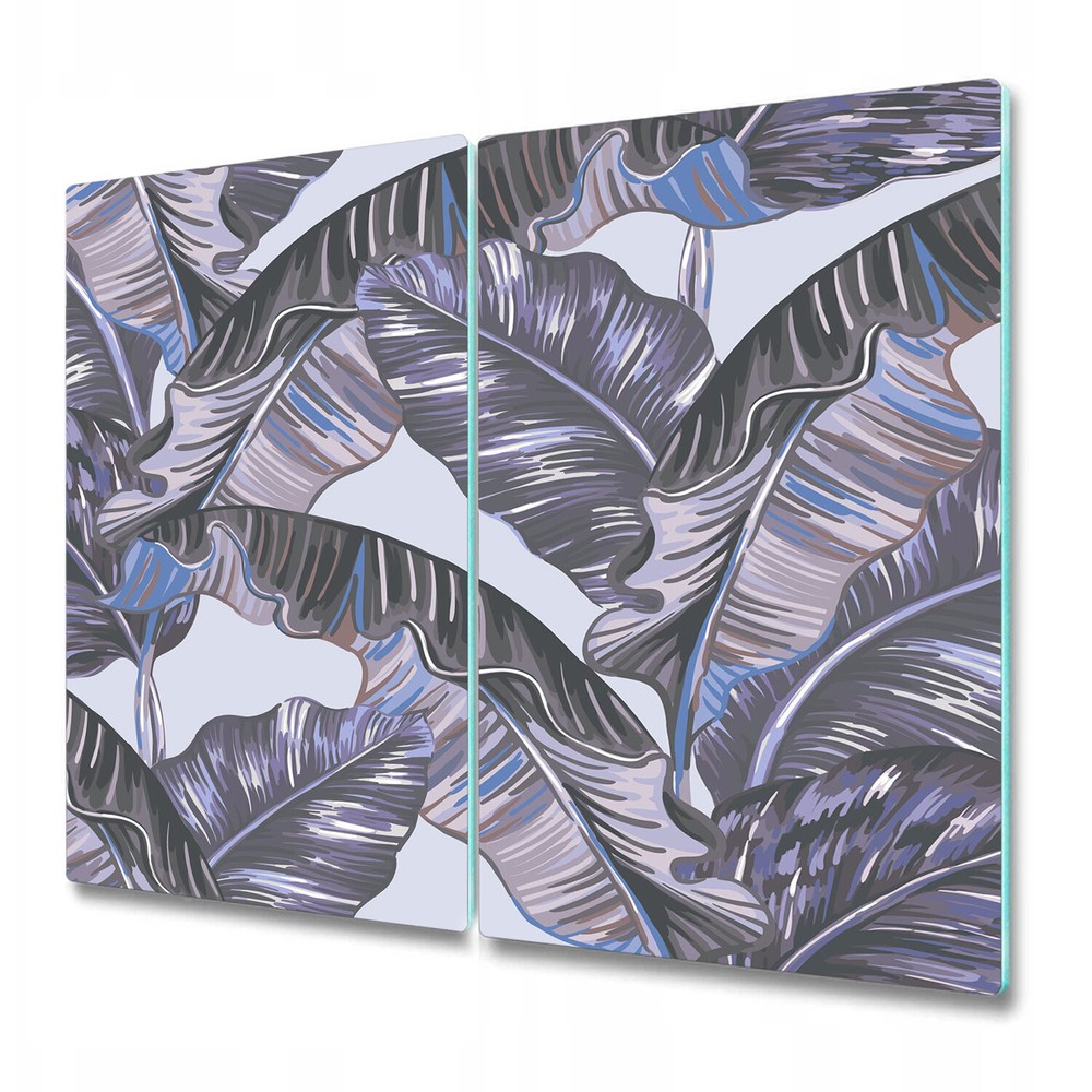 Tempered Glass Worktop protector Tropical Palm Leaves Exotic Botanical Art