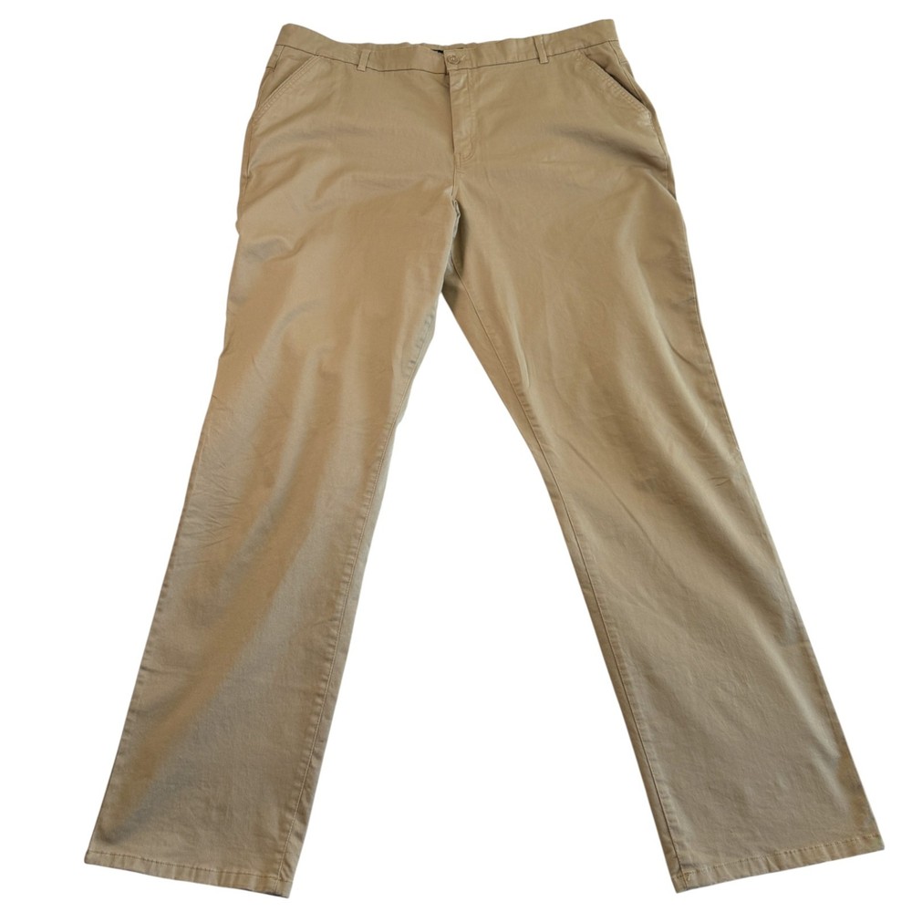 American Tall Mens 4 Way Stretch Commuter Straight Leg Chino Pants Size 42x36