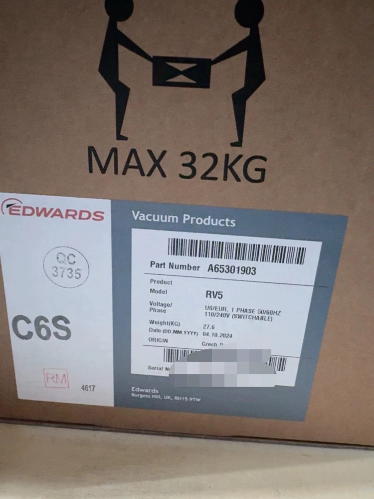 1pcs NEW Edwards A65301903 RV5 pump via FedEx or DHL