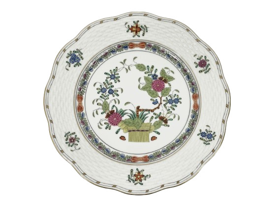 Herend Indian Basket Multicolor 517 Dessert Plates 19 cm 7,4 inch