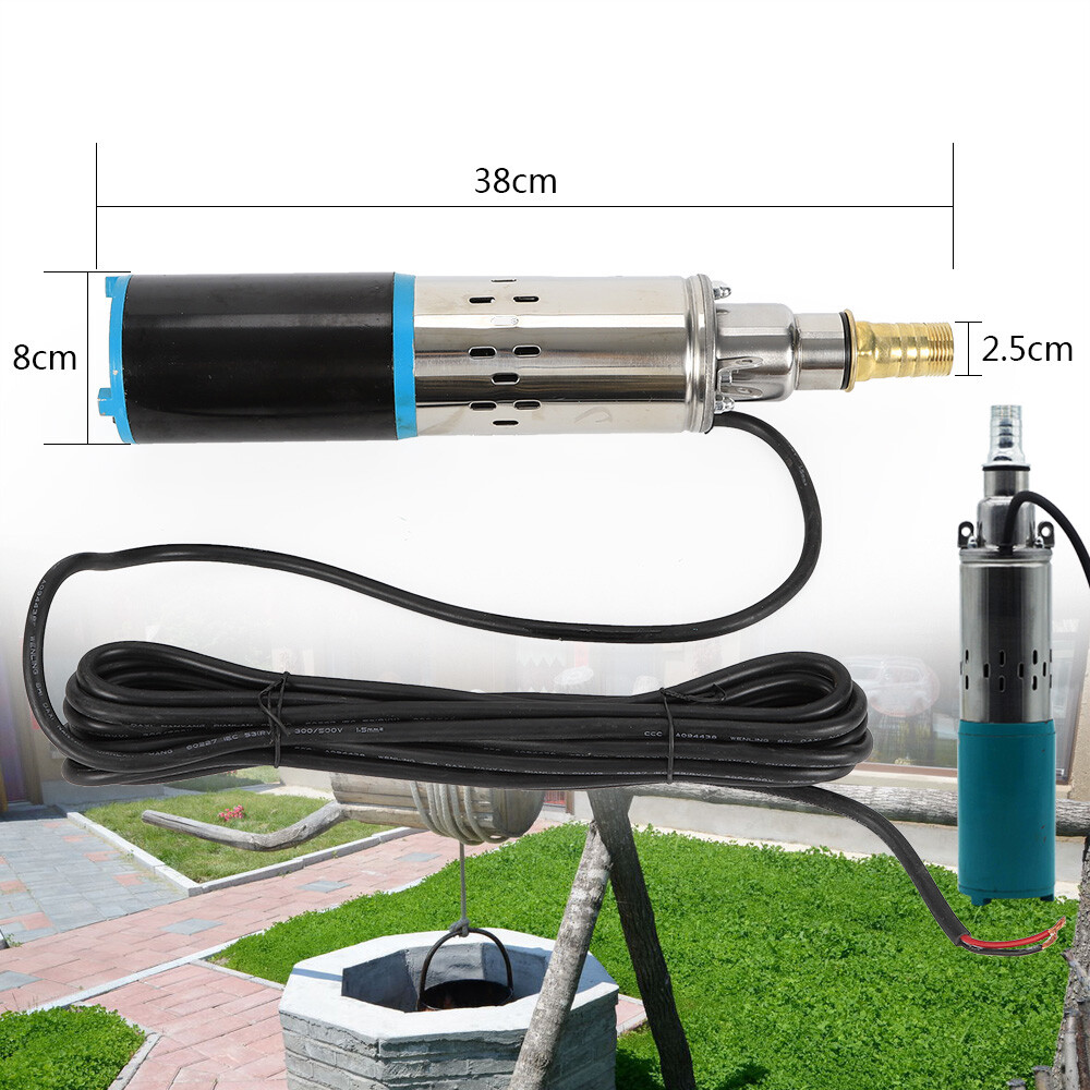 High Efficiency Submersible Well Pump 4t/Hour Deep Stainless Steel Water Pump US