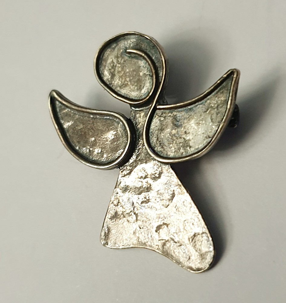 Silpada Hammered 925 Sterling Silver  Guardian Angel 