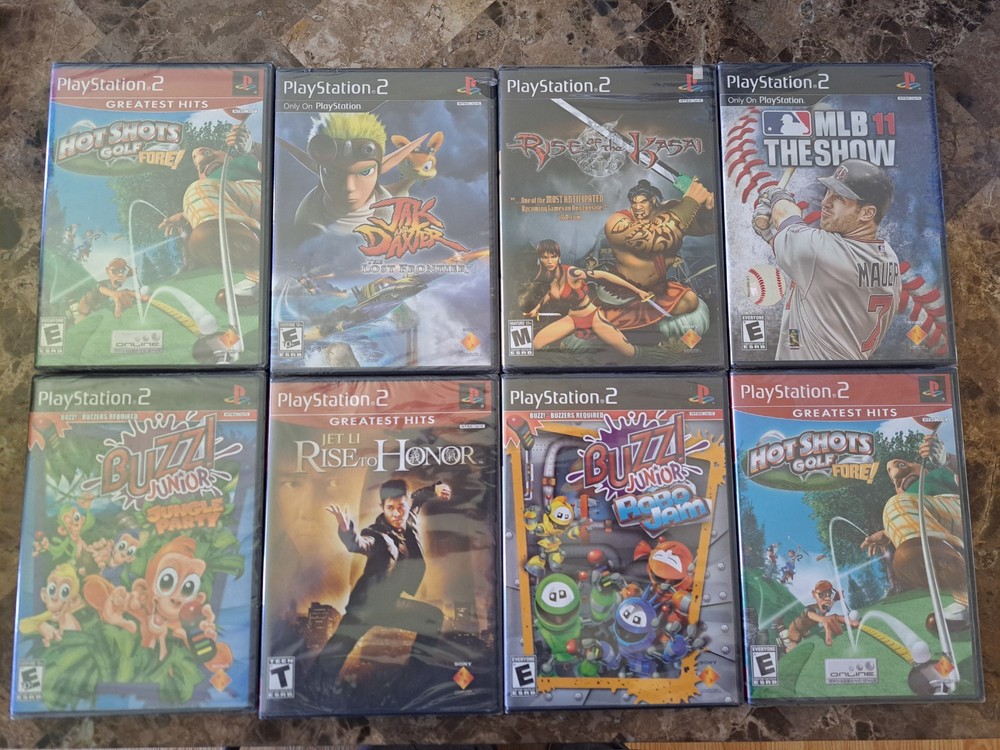 Lot of 8 Factory Sealed PS2 Games Authentic Playstation 2 Free Fast Shipping