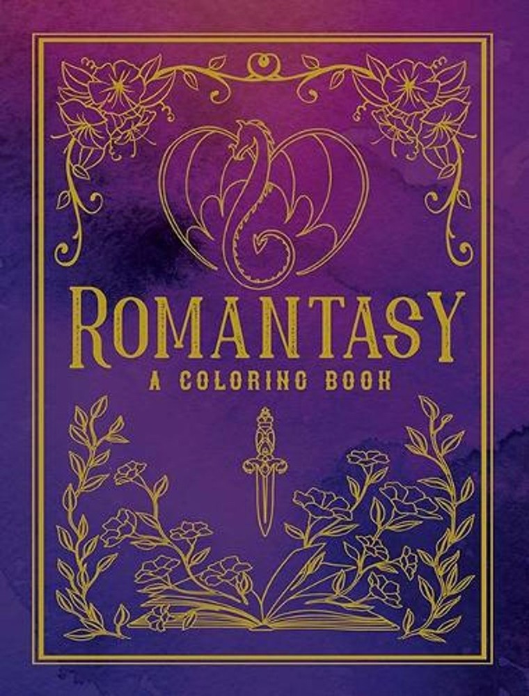 Romantasy Coloring Book by Ana Bidault Paperback Book