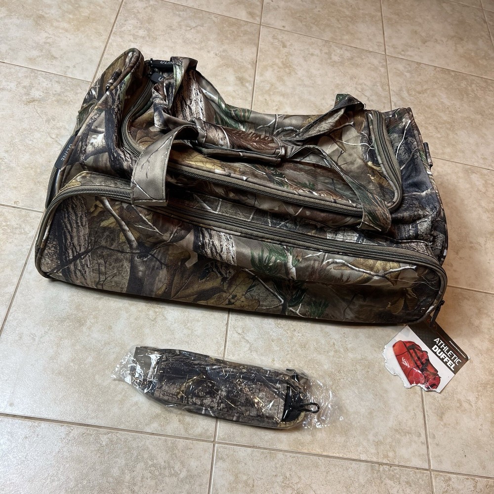 New Uline Duffel Bag Realtree Camouflage Field Travel Hunting Camping Outdoors