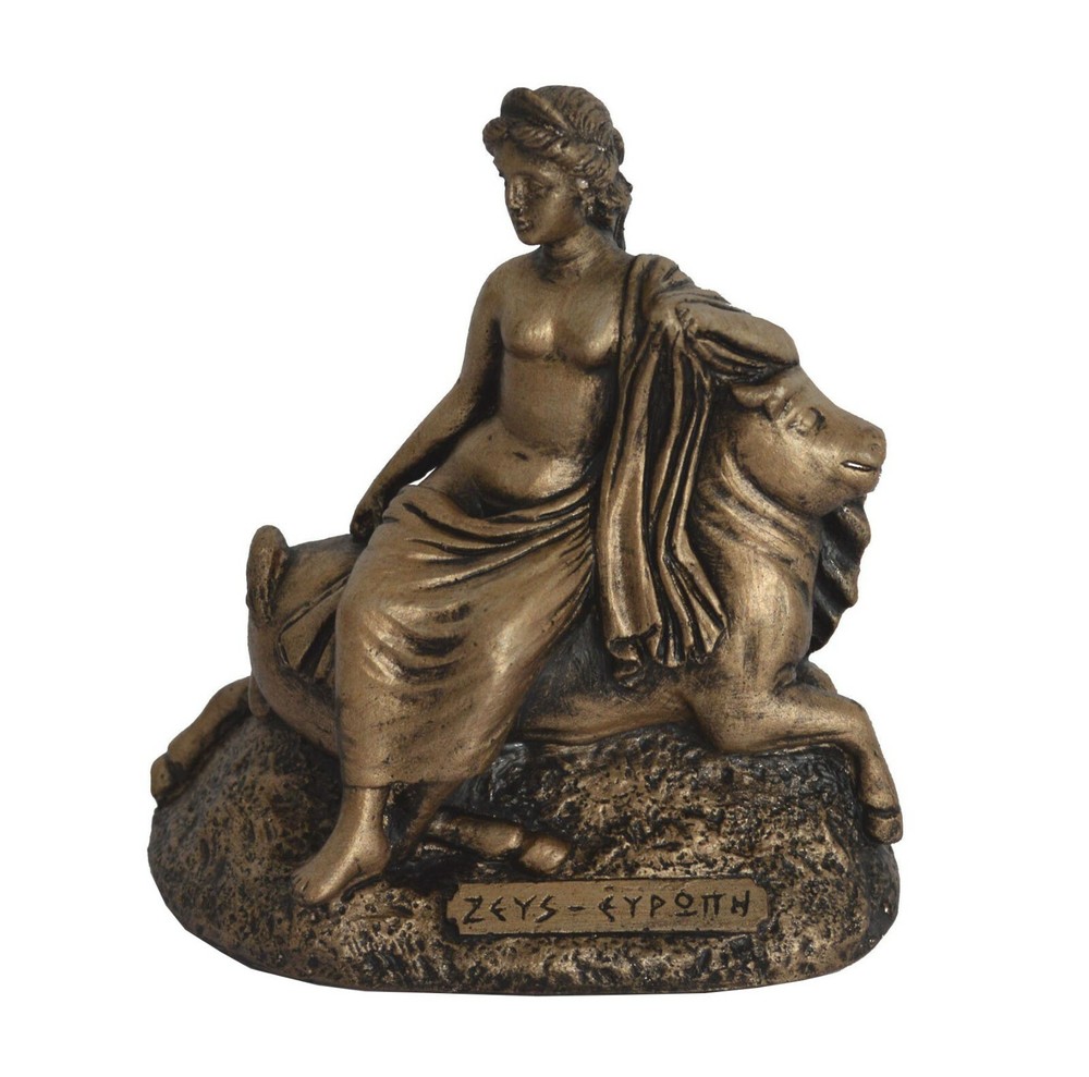 Zeus and Europa sculpture statue - Continent Europe - Greek mythology