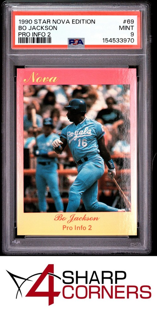 1990 Star Nova Edition #69 Bo Jackson Pro Info 2 Pop 5 Psa 94SC is the hobby's first consignment choice on eBay!