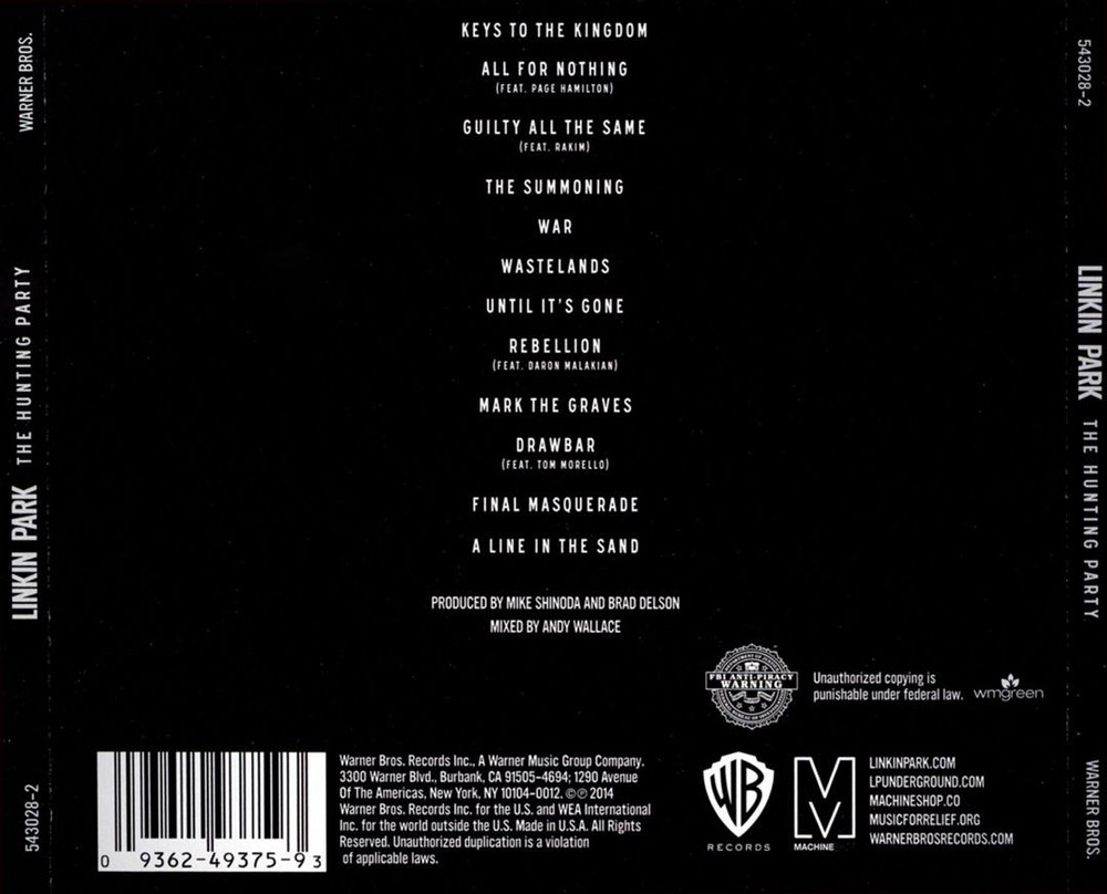 Linkin Park - The Hunting Party New Cd