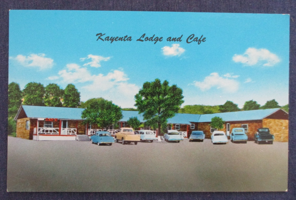1950s Kayenta Arizona Lodge & Cafe Postcard