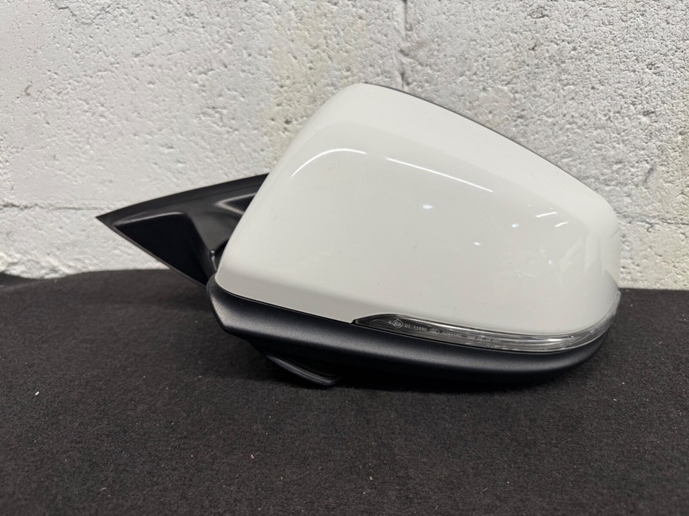 FRONT LEFT SIDE DOOR REAR VIEW MIRROR WHITE 300 BMW X1 F48 2016-2022 OEM 5-PIN