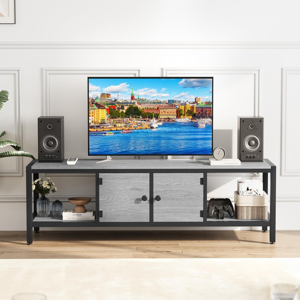 58 Inch TV Stand with Storage,TV Entertainment Center up to 65 Inch