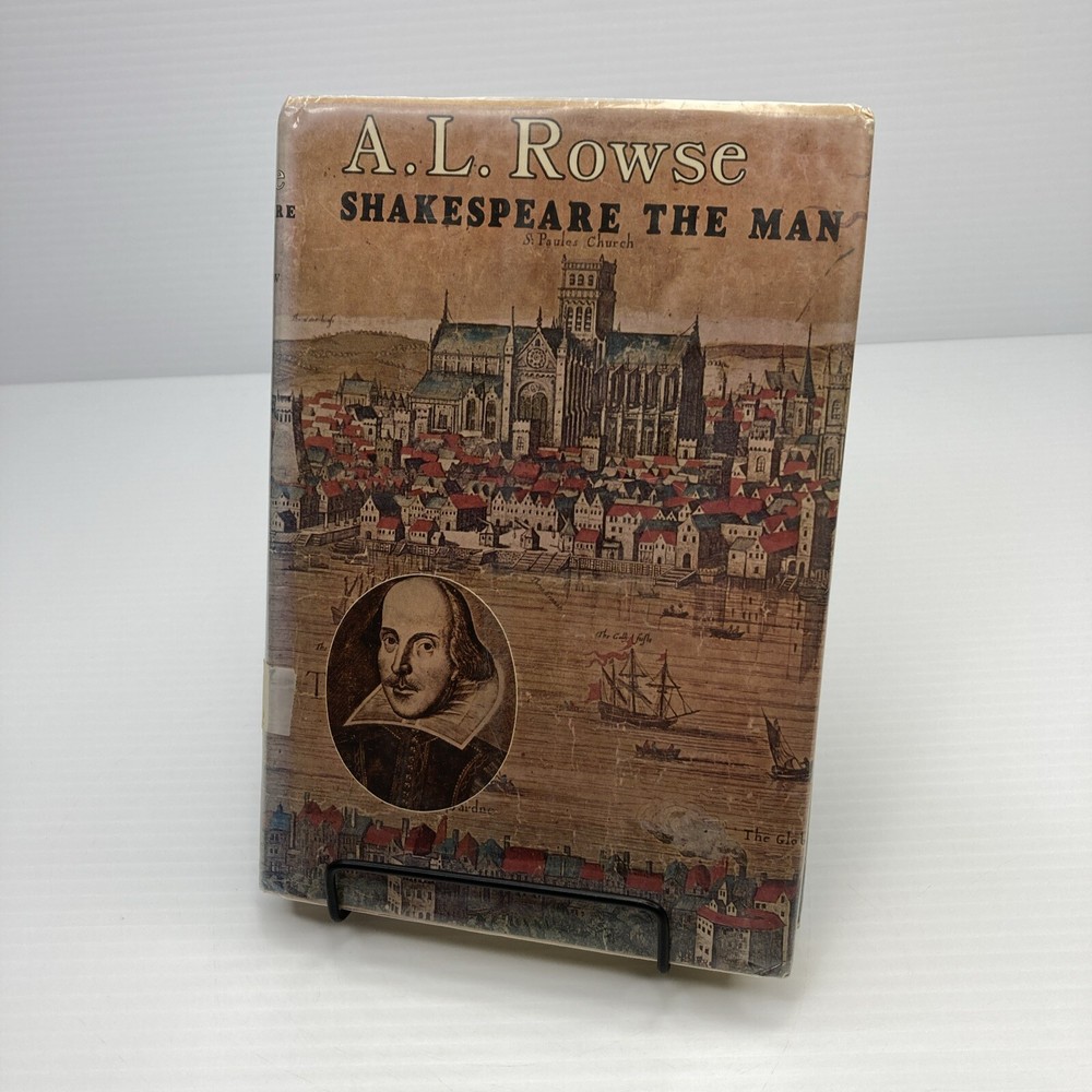 Shakespeare the Man A. L. Rowse 1973 HC Ex-Library William Shakespeare Biography