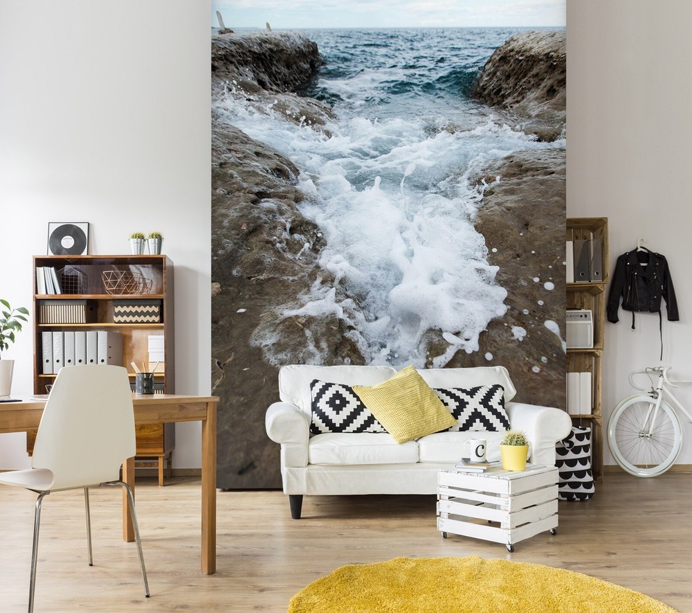 3D Ocean Foam ZHUA9865 Wallpaper Wall Murals Removable Self-adhesive Ann