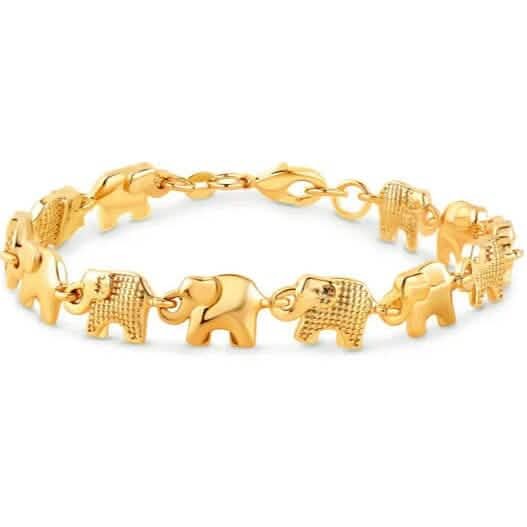 18K Gold Plated Elephant Anklet for Women 10