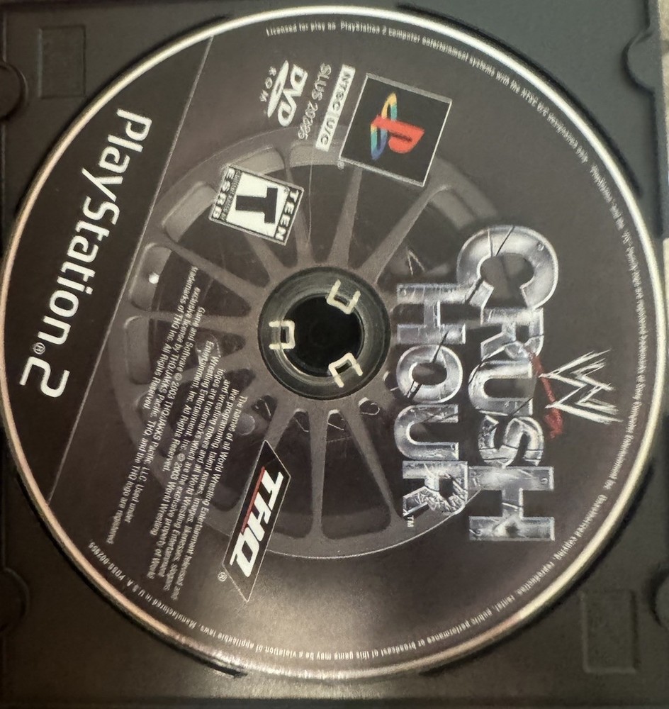 WWE Crush Hour ( PlayStation 2, 2003) disc only