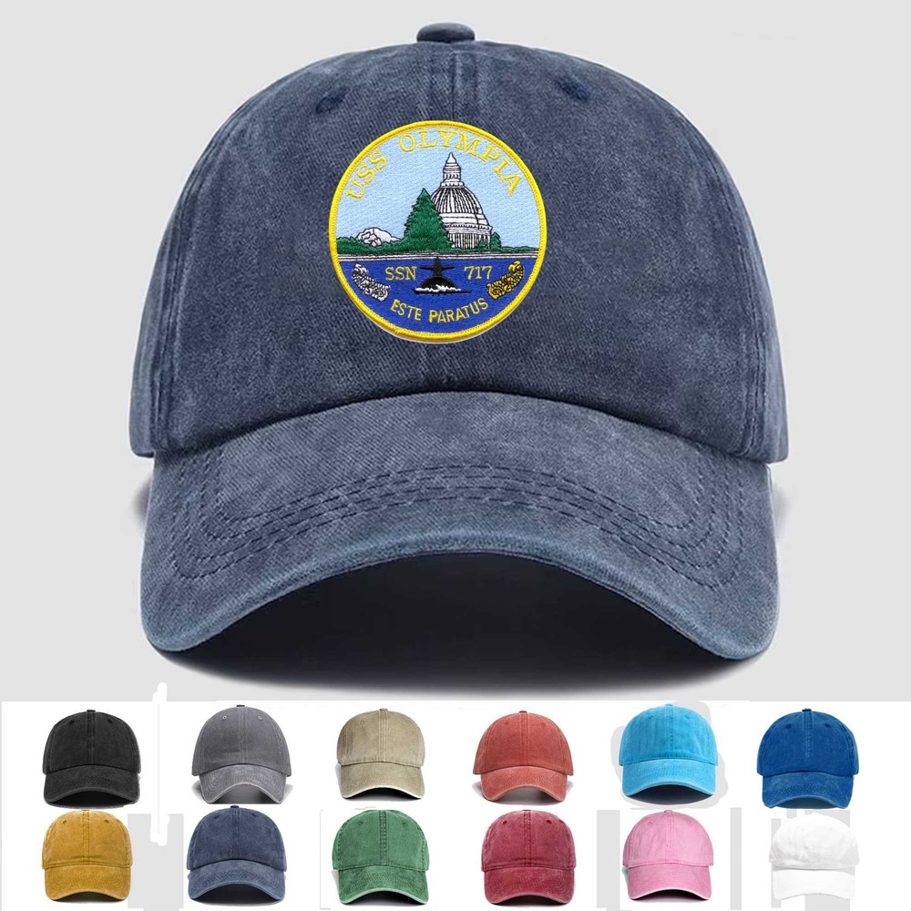 Custom Personalization Embroidered Hat SSN-717 USS Olympia, Veteran Cap, Gift