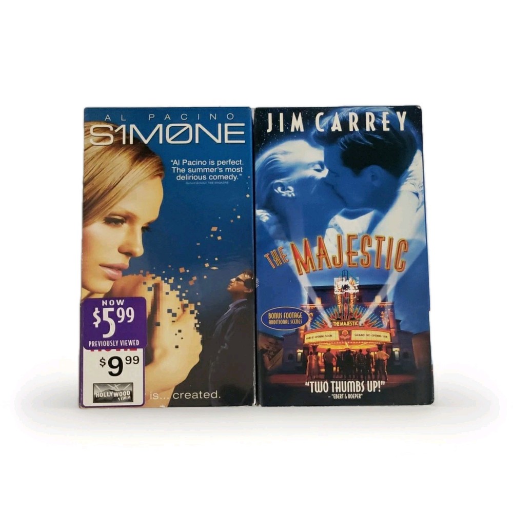 S1m0ne & The Majestic VHS Bundle Lot Simone Al Pacino Jim Carrey