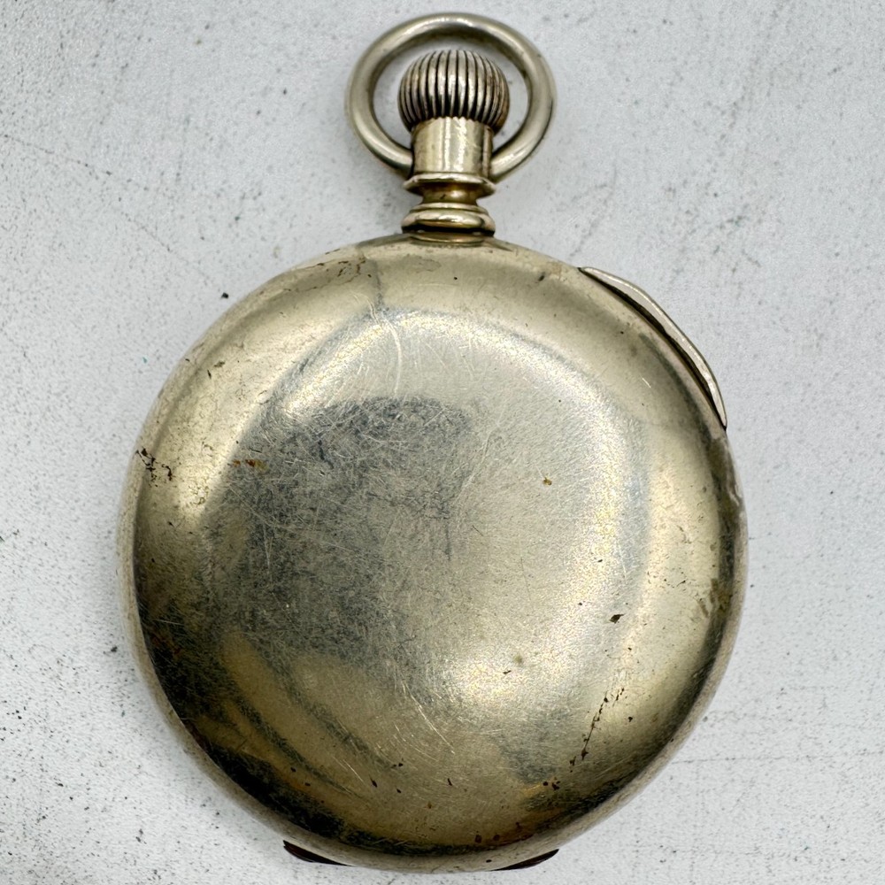 Antique 18s Keystone Gold Hinge Open Face Pocket Watch Case Silveroid USA