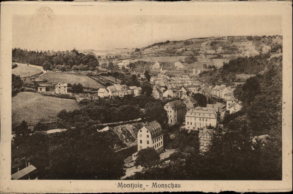Montjoie Monschau view vintage postcard g664